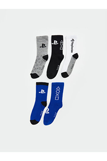 LC Waikiki Lcwk Playstation Patterned Boys' Booties Socks Pack of 5