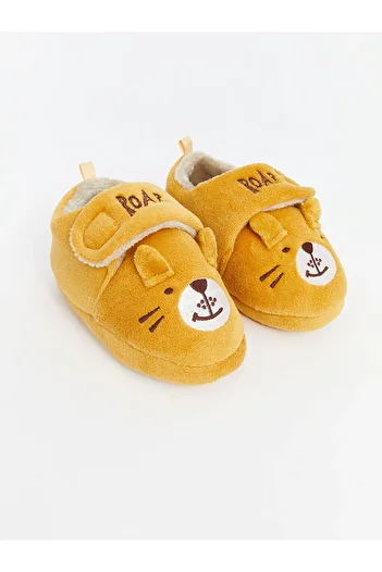 LC Waikiki Animal Figured Velvet Baby Boy Panduf (W4)