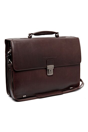 The Chesterfield Brand Laptopfach Salvatore Aktentaschen Messenger Leder 42 cm