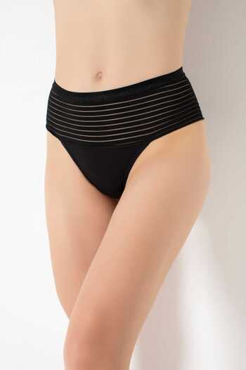 SiaLess Lingerie Γυναικεία μαύρα βραζιλιάνικα εσώρουχα