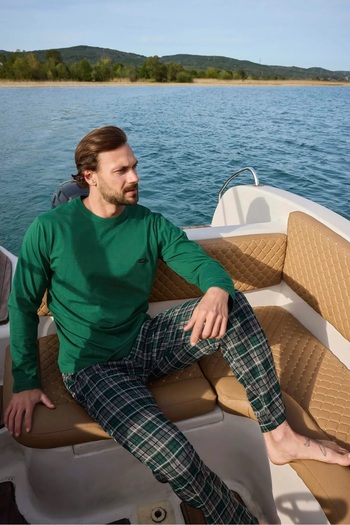 Aydoğan Men's Jacquard Cotton Pajama Set