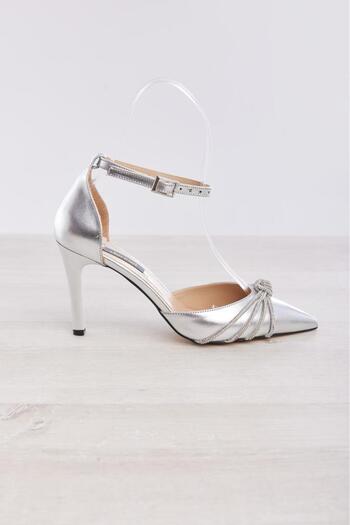 derinet Women's Ankle Strap Evening Dress Shoes with Stone Accessories