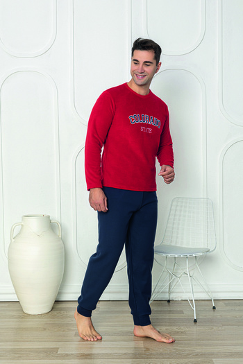 Sude HOMEWEAR Ανδρικό Σετ Πιτζάμες Fleece
