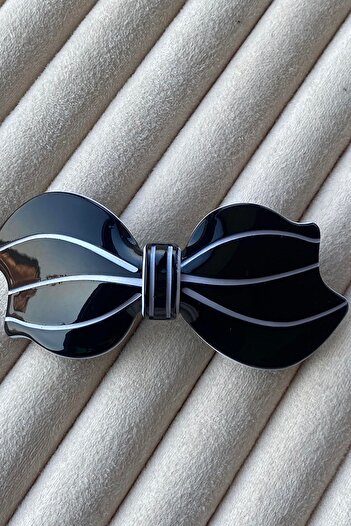 TAKIŞTIR Black Color Ribbon Figured Vending Machine Buckle