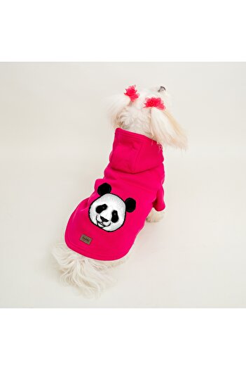 Buddy Store Panda Printed Cat and Dog Outfit Dress - Pink Sweat