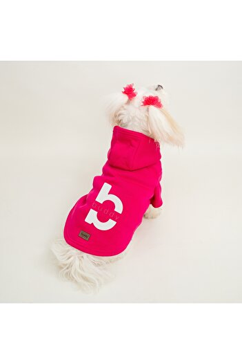 Buddy Store Buddy Printed Pink Cat & Dog Sweatshirt Dress