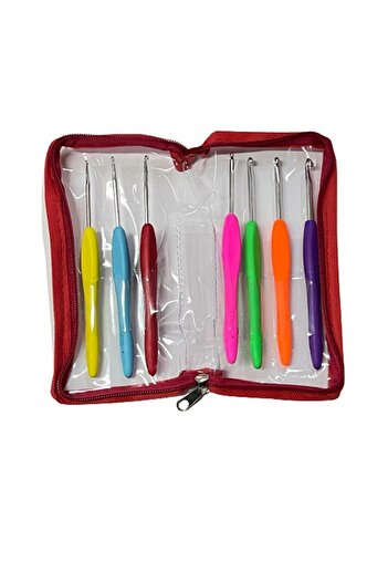 orhanucuzluk Sultan Crochet Set with 7 Elastic Handles - Wallet Gift