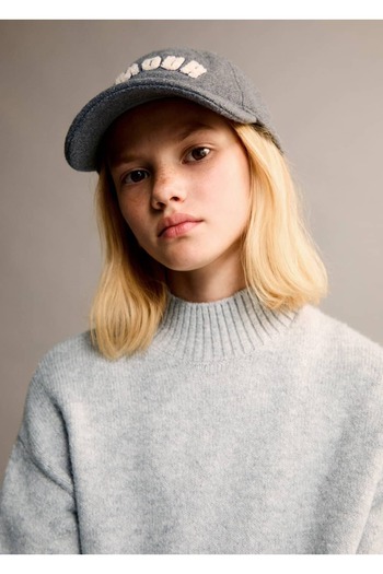 MANGO Kids Hat with lamb wool fabric