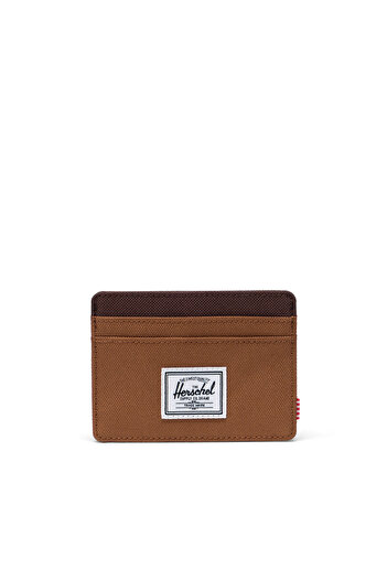 herschel Charlie Cardholder Rubber/Καφές Χικόρι