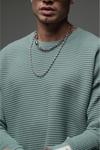 Butik Trend We Crew Neck Oversize Fit Jacquard Knitwear Sweater
