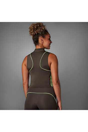 adidas Hyglm Tk Q2 Kadın Gri Antrenman Bra (M-L)