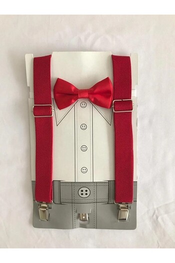 Trendy Mall Boy's Suspender and Bow Tie Set 2-12 Years