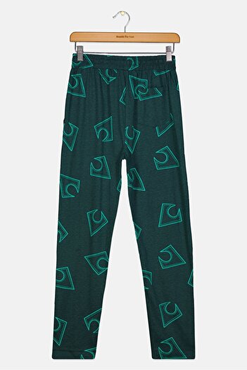 DC Kids Boy Allover Print Pajama Pants, Green