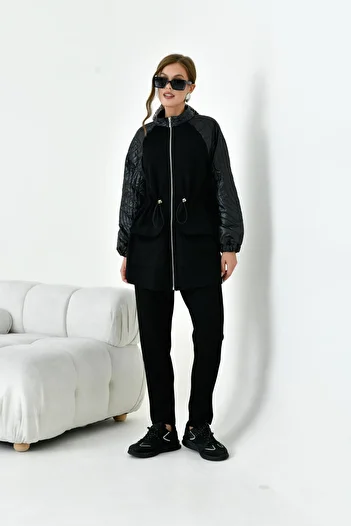FTZ WOMEN Women's Quilted Suit Black 30946