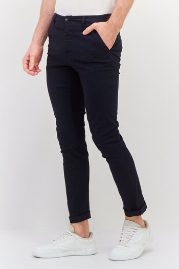 Asos Design Men 2 Pack Skinny Fit Solid Chino Pants, Black