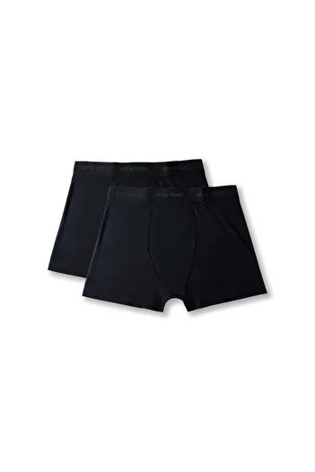 Katia&Bony Pack of 2 Basic Modal Men's Boxers Black/Black