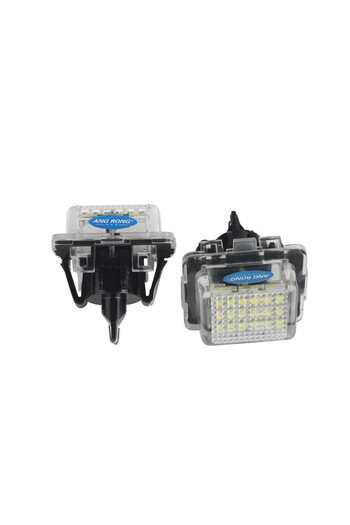 Choice 6000K White ANGRONG 2x 18 SMD Canbus LED License Number Plate Light Lamp For Mercedes Benz W204 S204