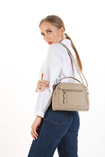 Adelina Bags Geantă de mână și de umăr cu trei compartimente pentru femei