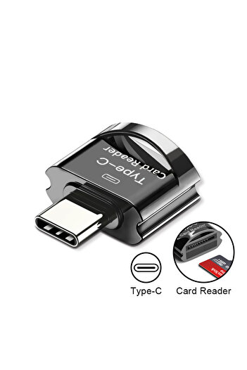 Choice black Type C To Microsd TF Adapters OTG Smart Memory Card Reader Type-C Micro USB To Micro-SD Adapte