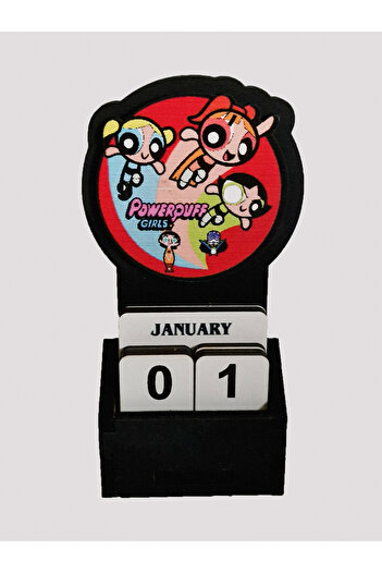 sokakkedisi tasarım PowerPuff Girls Masa Takvimi