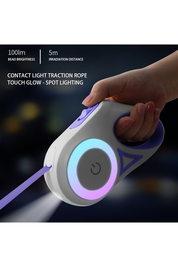 Choice 5M Automatic Retractable Dog Leash LED Luminous Leading Fashion Light Straps For Dog Puppy Pet Wa...