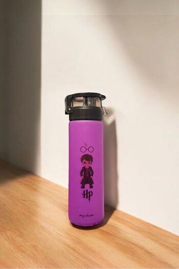 adaura Harry Potter Themed Glass Water Bottle & Thermos - 550 ml