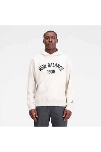 New Balance Men's Gray Sweatshirt - Mnh1406-mbm Model