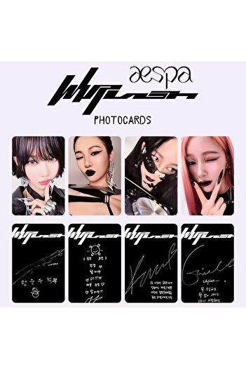 Kpop Dünyasi Aespa'' Whiplash'' Beat Ver. Photocards Set