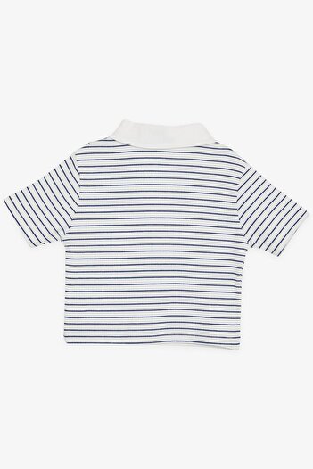 Breeze Crop T-shirt για κορίτσια - Ηλικίες 9-14, Λευκά παπούτσια με φερμουάρ και ρίγες