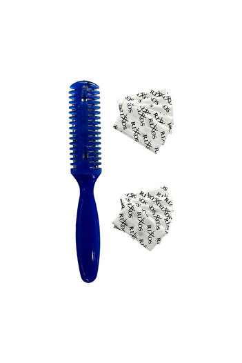 Croc Ξυράφι κοπής μαλλιών SU01 Blue - Ξυράφι με χτένα (+10 ξυράφια)