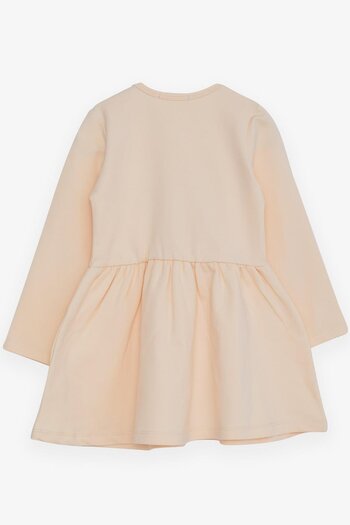 Breeze 1.5-5 Years Old Girl's Embroidered Unicorn Tulle Long Sleeve Dress - Cream