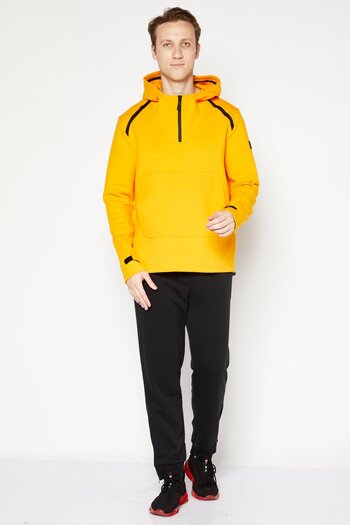 O'Neill Men Hooded Long Sleeve Solid Sweatshirt, Orange