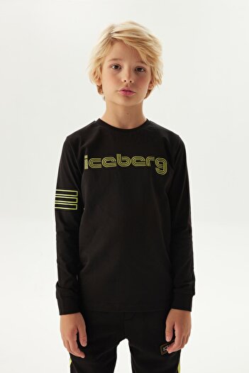 Iceberg Μαύρο μπλουζάκι BG Store Boy