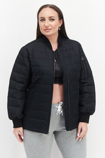 Converse Women Sportswear Fit Outdoor Bomber Jacket, Black