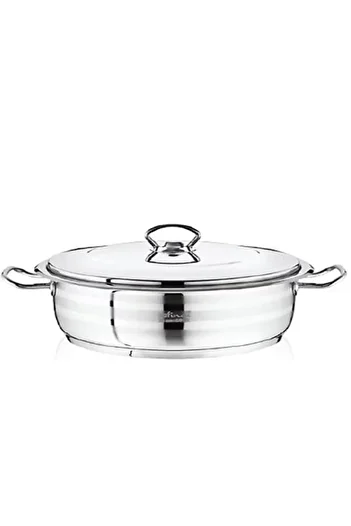 SAFINOX Flavia flat 18/10 stainless steel pot 40x15 cm 18 lt