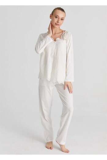Magic Form 17108 Long Sleeve Pajama Set with Broads