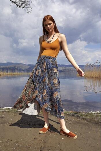Los banditos Authentic Patterned Bohemian Ethnic Skirt
