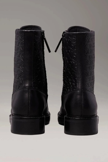 Calvin Klein Flat Combat Baskılı Low Boots