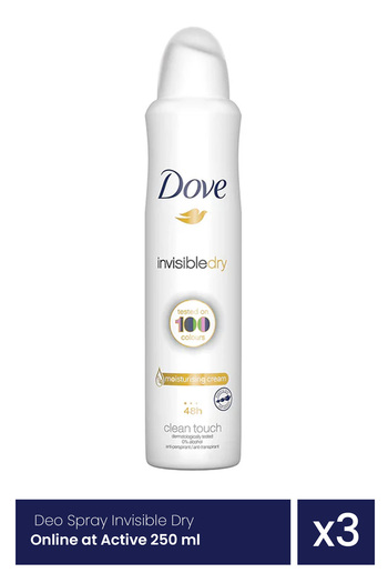 Dove DOVE DEO 250ML WOMEN INVISIBLE x 3 pieces