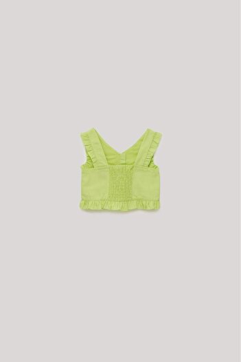 Tyess Bg Store Girls Green Blouse