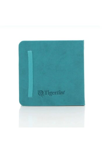 Tigertint Turquoise 80 Yp Hard Cover 12X12 cm Sketchbook - 140 Gr