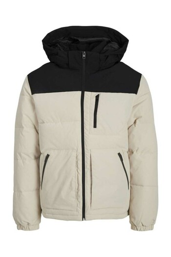 Jack & Jones Μπεζ ανδρικό μπουφάν Puffer - Jjeotto Sn, Moonbeam 12258416