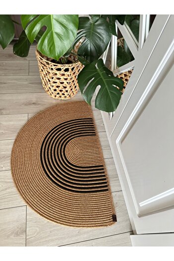 ERSU AHAT HOME DESİGN EA Jute Wicker Door - Front Mat, D Mat Welcome Mat Gift Mat Rug