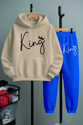 MYADA New Season King King Printed Boys Tracksuit Set 22572