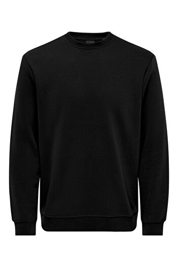 Only & Sons Onsconnor Reg Crew Neck Sweatshirt - Noos 22029226   Black
