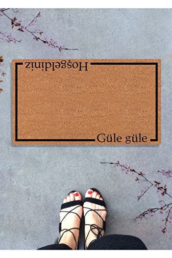 DefLife Home Welcome Goodbye Door Front Koko Mat