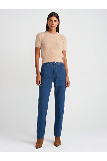 Dilvin 71731 Rins Blue Straight Denim Pantaloni - Spălat