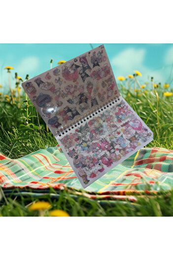 Mucizelerevi My Melody Spiral Sticker Book Kids School Accessories