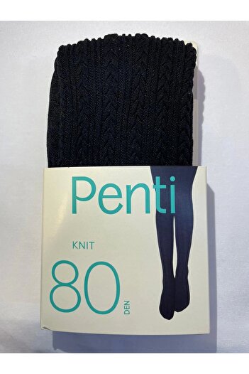 Penti PENTİ PRETTY KNIT 80 DEN KÜLOTLU ÇORAP SİYAH 2-3 YAŞ