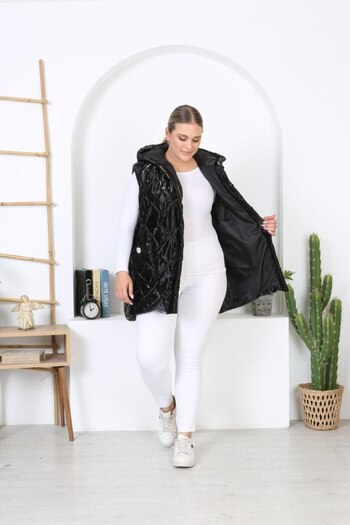 Sum Hooded Special Coating Vest